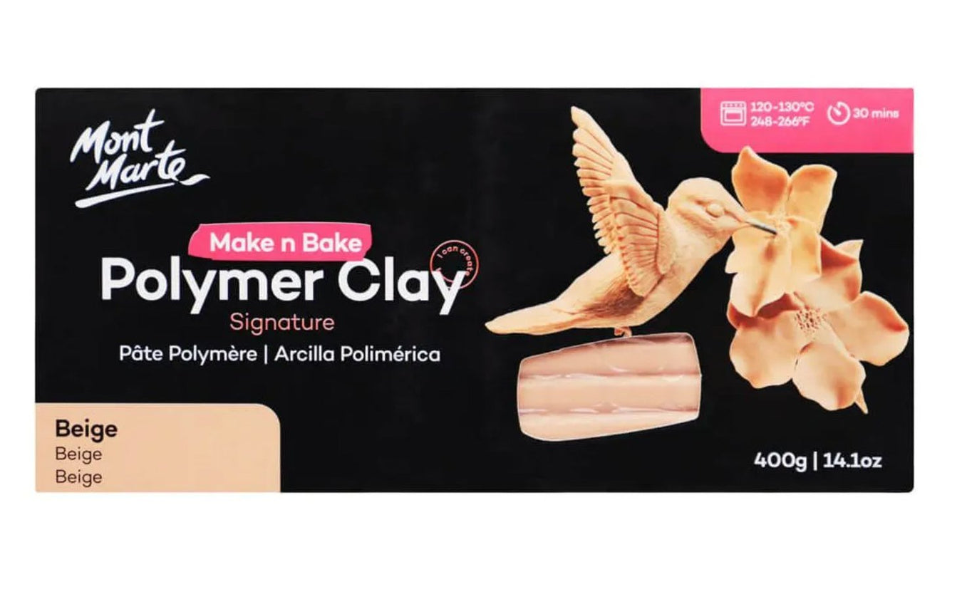Mont Marte Make n Bake polymer clay block, 400g
