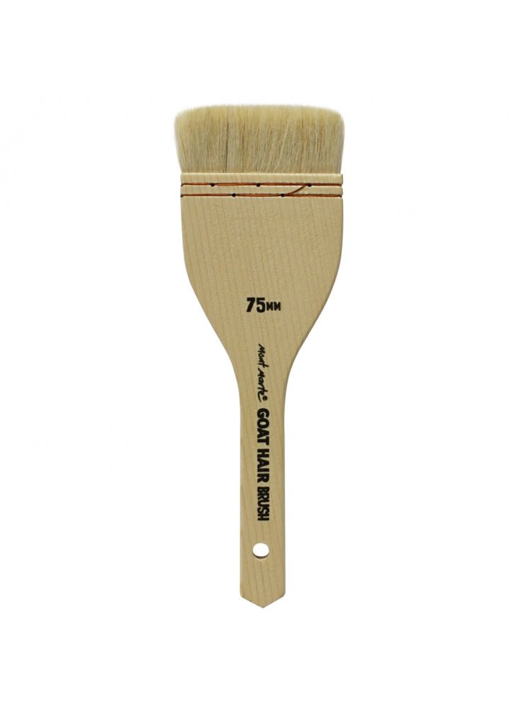 Mont Marte goat hair pine wood brush, 75mm