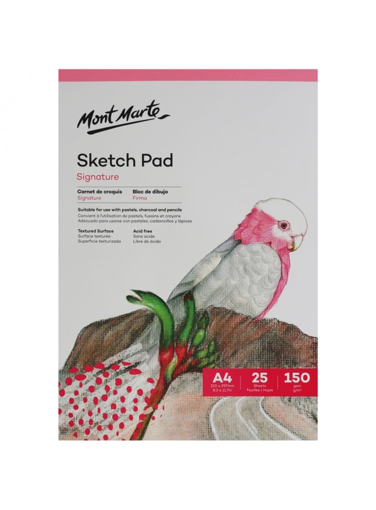 Mont Marte Signature A4 sketch pad, 150gsm, 25 sheets