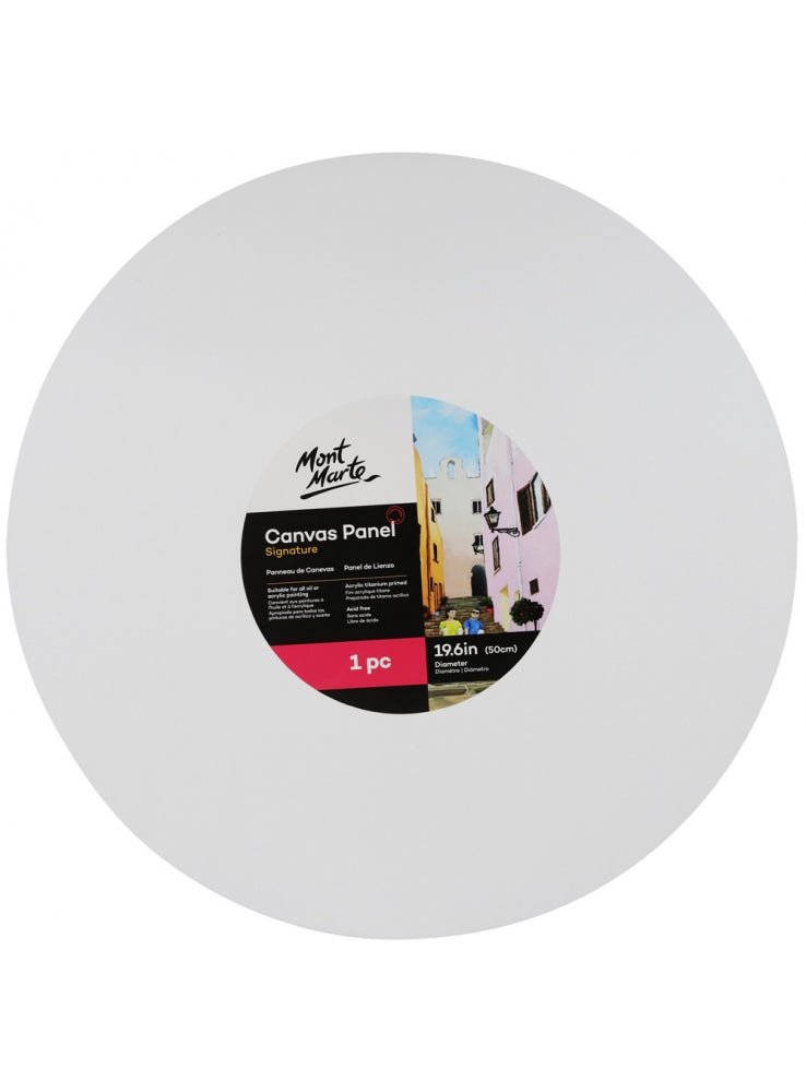 Mont Marte Signature round canvas panel, 50cm