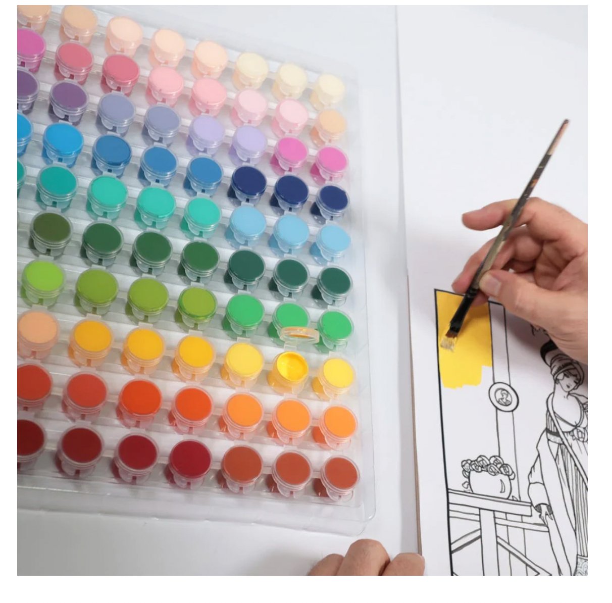 Mont Marte Signature 80-piece vivid acrylic paint set with hand-painted colour swatches
