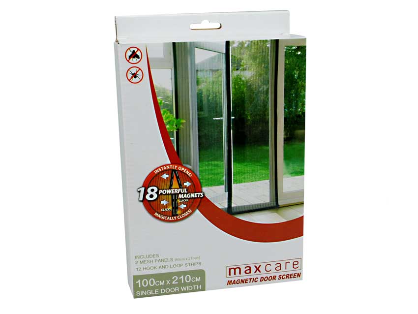 Magnetic Magic Door Screen Black mesh + frame kit - main view