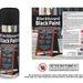 Max Brand Blackboard Black Spray Paint 100g — chalk-friendly DIY chalkboard finish