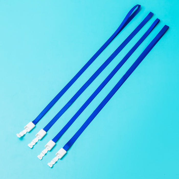 Mötarro Blue Lanyards – 4 Pack | Durable ID Badge & Card Holder Straps