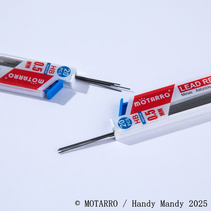 Mötarro  Mechanical Pencil Lead Refills | 0.5mm HB, 60mm (2 Pack, 20 Leads Each)