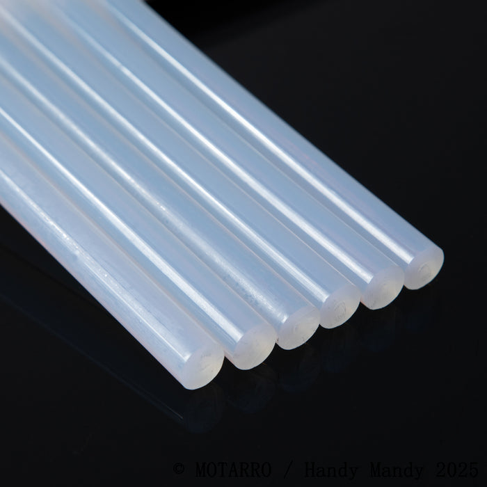 Mötarro  Hot Glue Sticks | Clear Silicone Glue Bars (11mm x 190mm, 6 Pack)