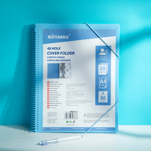 Lay-flat 48-hole spine on A4 display book