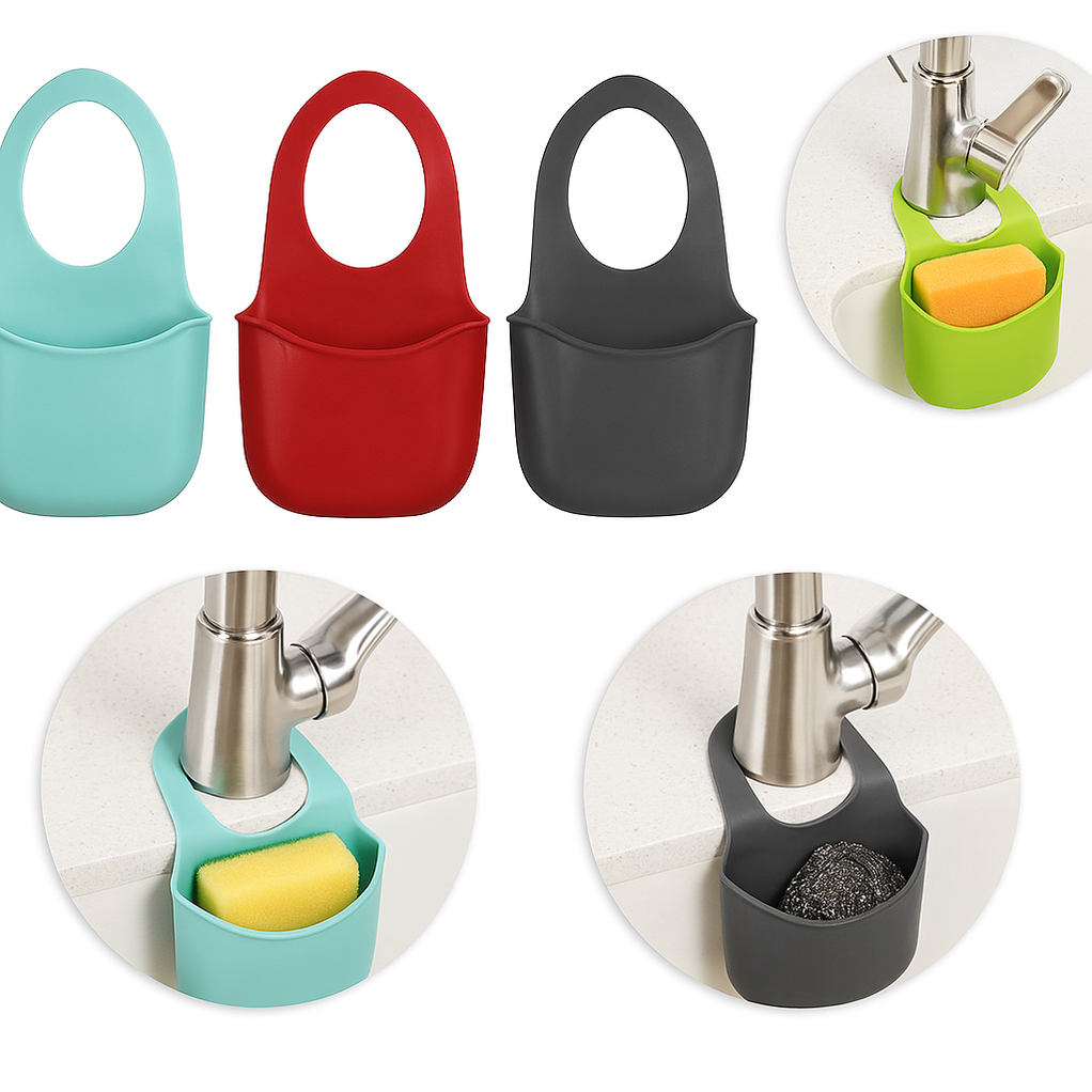 Maxcare PVC Sponge Holder – Durable & Convenient Sink Organiser – Handy ...