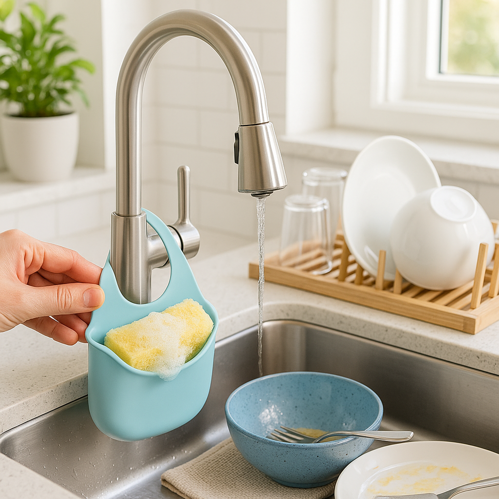 Maxcare PVC Sponge Holder – Durable & Convenient Sink Organiser – Handy ...
