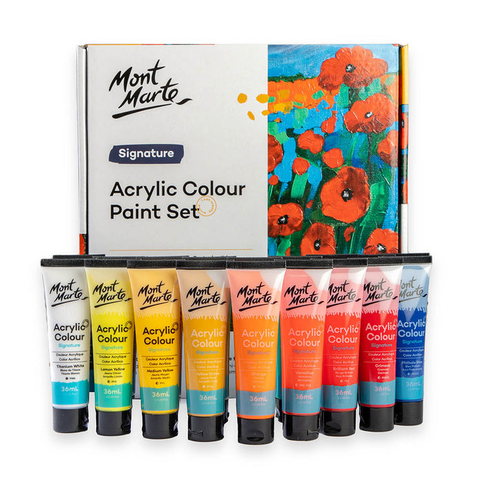 Mont Marte Acrylic Colour Paint Set 18pc x 36ml — image 2