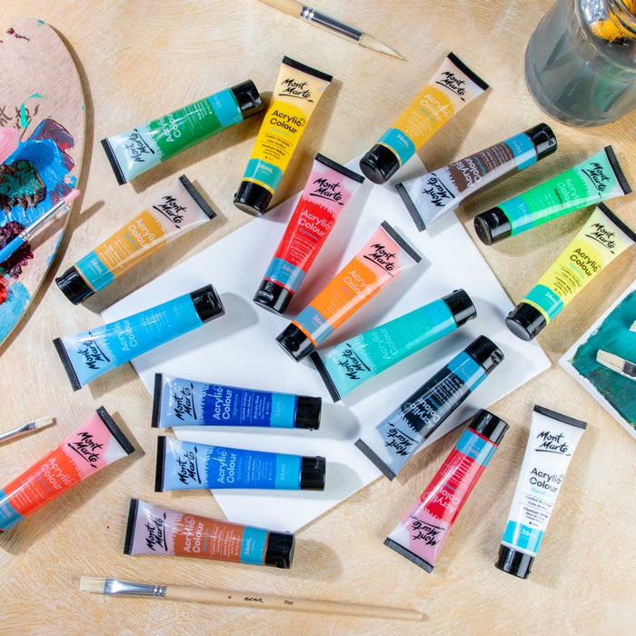 Mont Marte Acrylic Colour Paint Set 18pc x 36ml — image 4