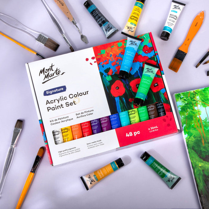 Mont Marte Acrylic Colour Paint Set 48pc x 36ml — image 4