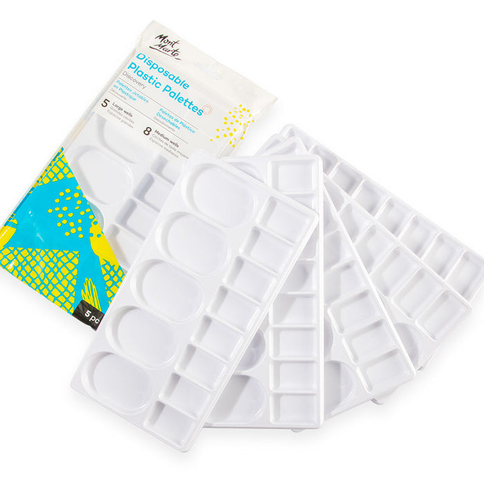 Mont Marte Disposable Plastic Palettes 5pc — image 2