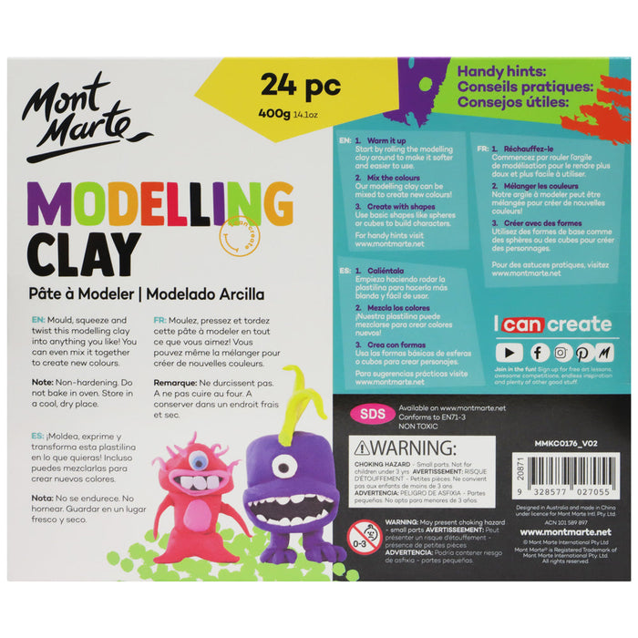 Mont Marte Kids Modelling Clay 24pc — image 2
