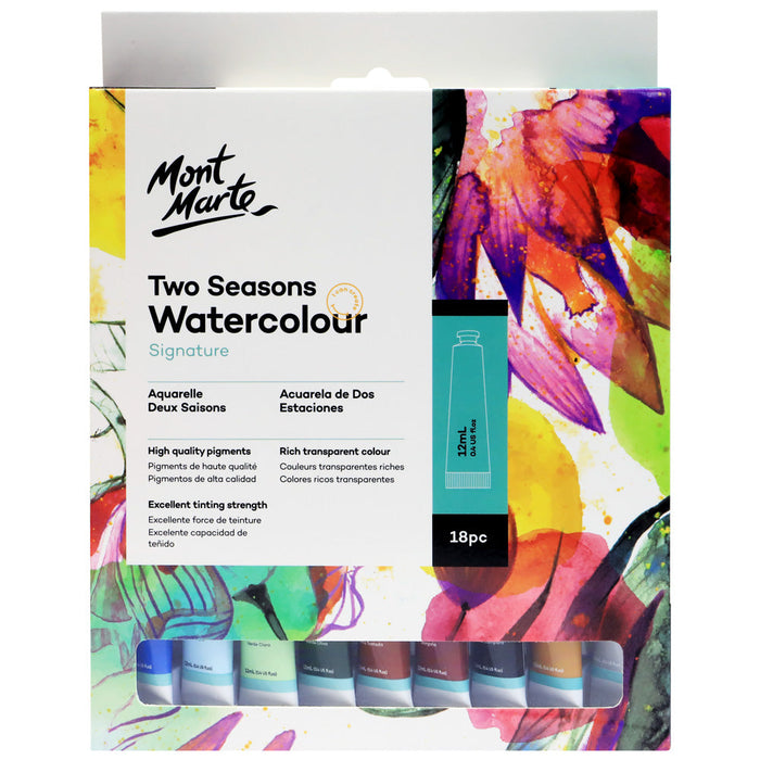 Mont Marte Two Seasons Watercolours 18pc x 12ml