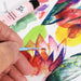 In use – watercolour washes on paper