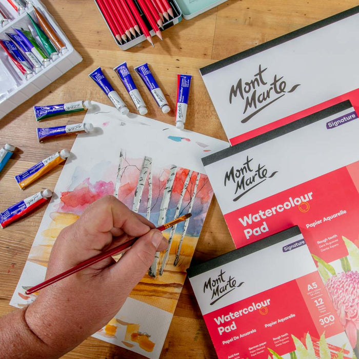 Mont Marte Watercolour Pad German Paper A3 300gsm 12sht — image 3