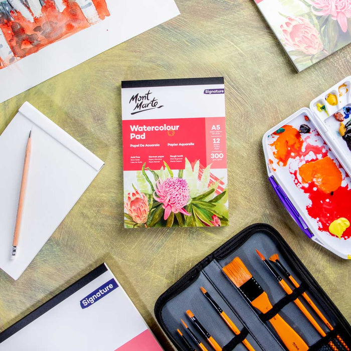 Mont Marte Watercolour Pad German Paper A3 300gsm 12sht — image 4