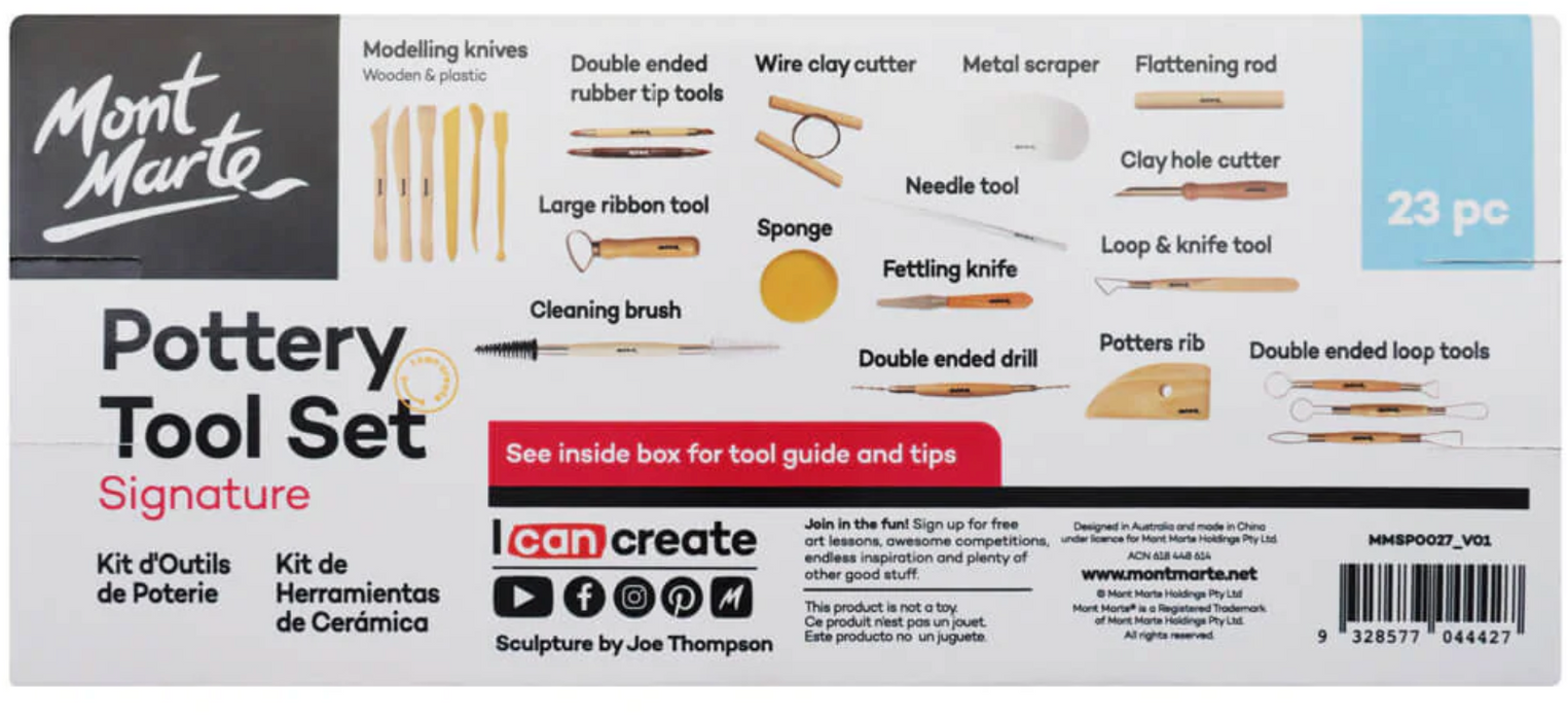 Mandy Tools Pottery Tool Set 23pc | Clay Sculpting NZ | Handy Mandy – Handy Mandy ...