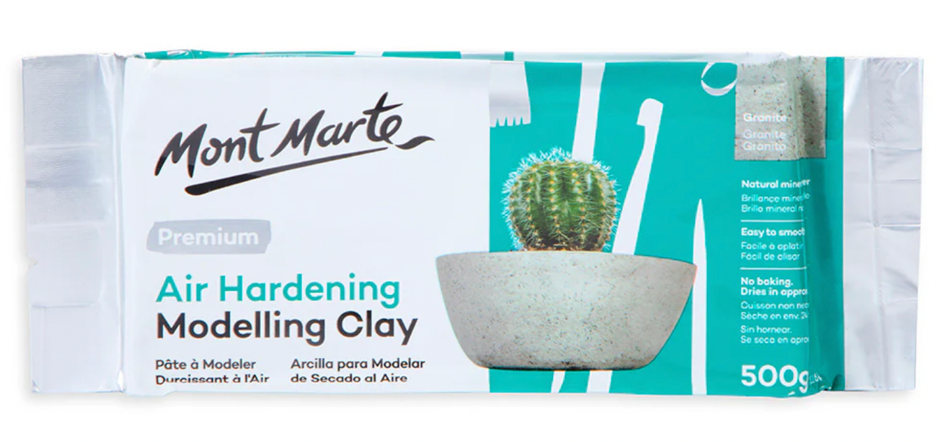 Air Hardening Modelling Clay Premium 500g (1.1lb) - Granite