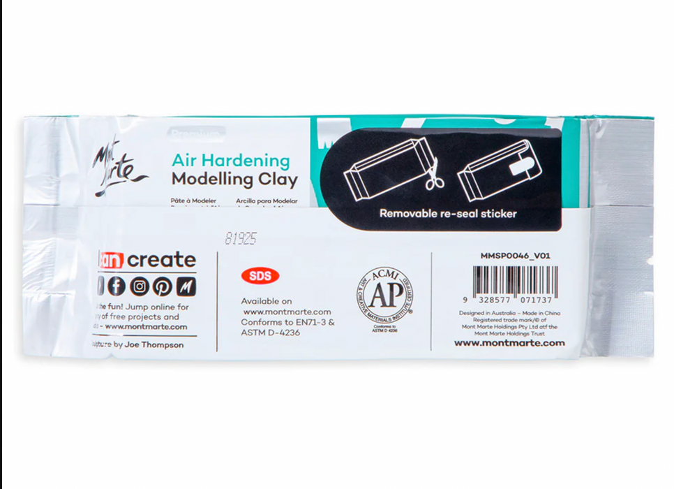 Air Hardening Modelling Clay Premium 500g (1.1lb) - Granite