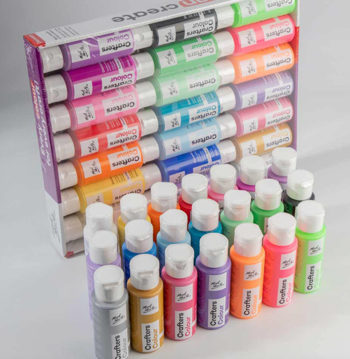 Crafters Colour Discovery Paint Set 21pc x 60ml