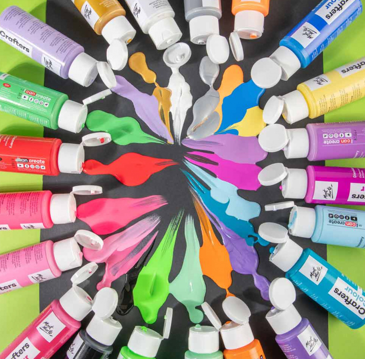 Crafters Colour Discovery Paint Set 21pc x 60ml