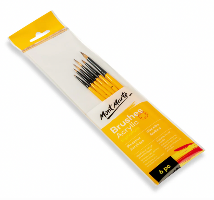 Signature Series Acrylic Brushes – 4 Piece Set