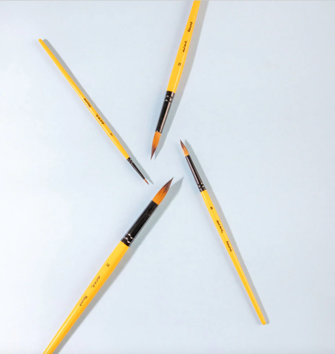 Acrylic Brushes Signature 4pc | Fine to Bold Round Brushes