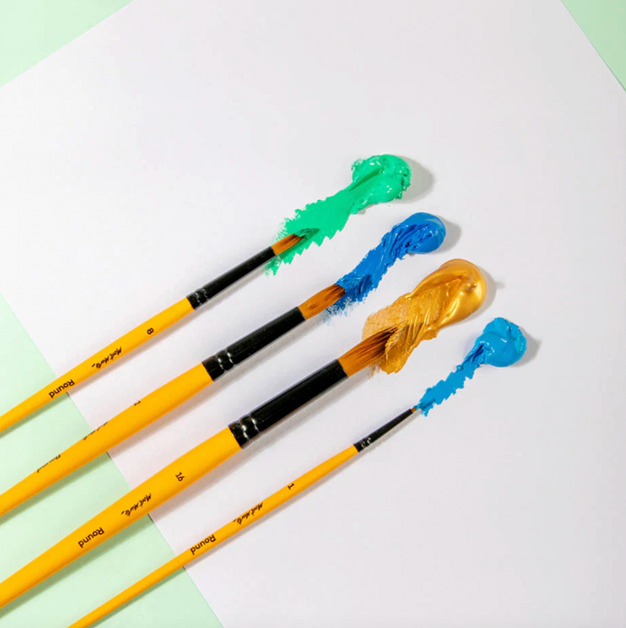 Acrylic Brushes Signature 4pc | Fine to Bold Round Brushes