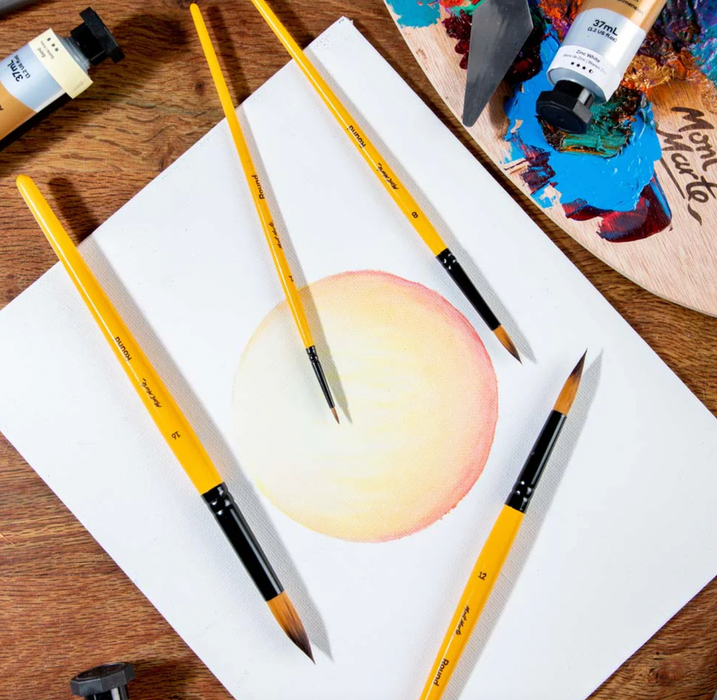 Acrylic Brushes Signature 4pc | Fine to Bold Round Brushes