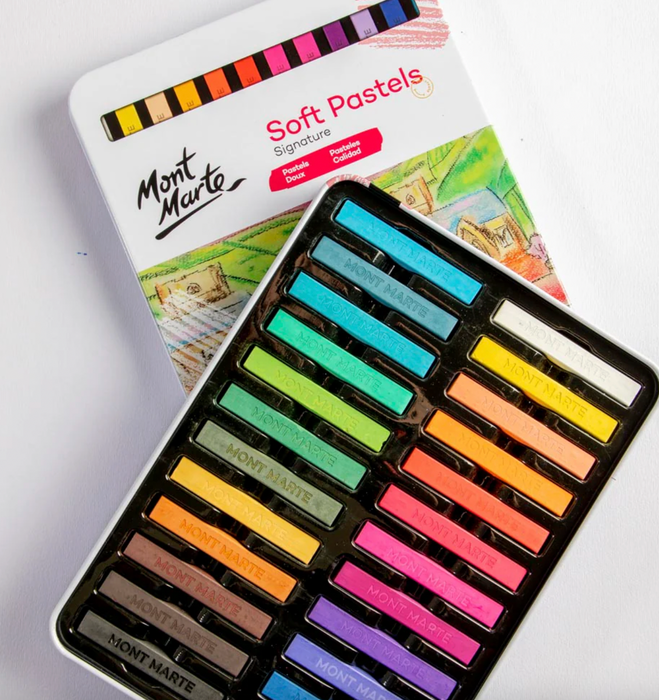 Soft Pastels in Tin Box Signature 24pc