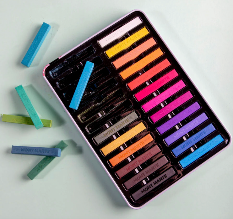 Soft Pastels in Tin Box Signature 24pc