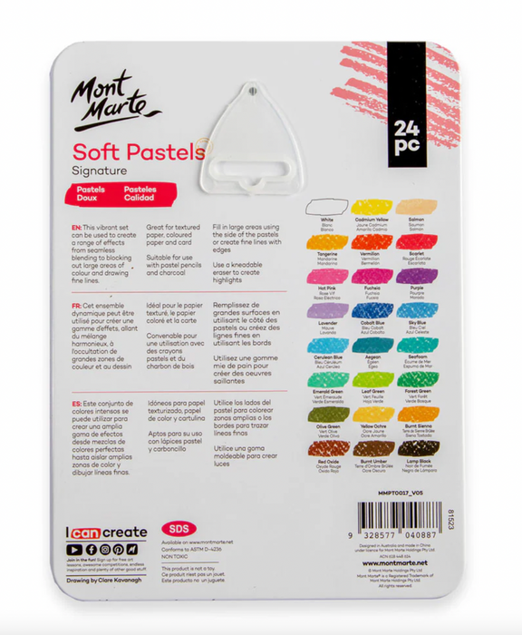 Soft Pastels in Tin Box Signature 24pc