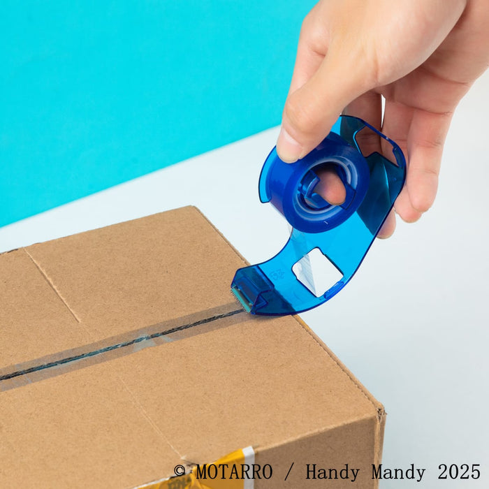 MOTARRO Sticky Tape + Dispenser Set – 6 Pack (15mm x 15m Rolls)