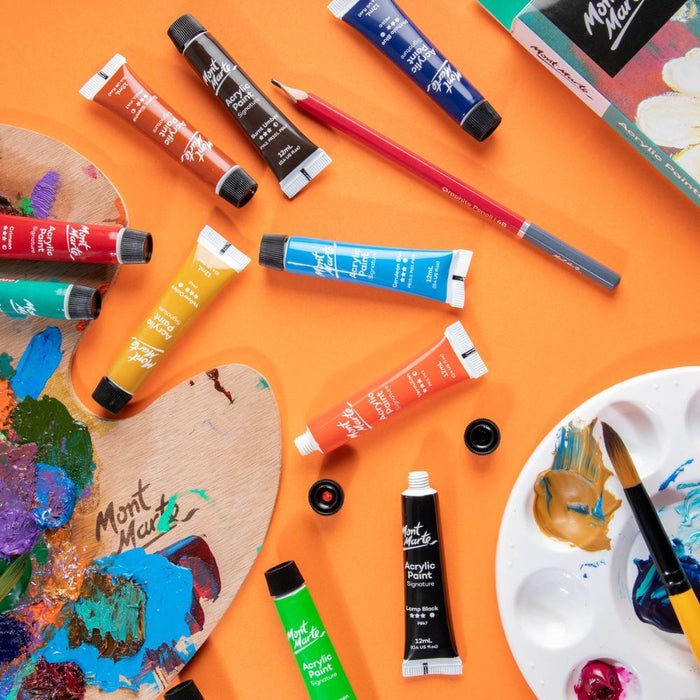 Paint and Sip Kit for Four Medium Canvas Paint Party Set 76pc