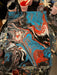 Acrylic pour painting in blue and red made by Tracey, a Handy Mandy customer