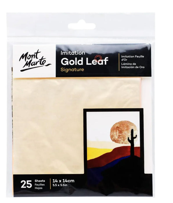 Imitation gold leaf 25 sheets