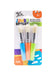 Three chubby kids paint brushes for small hands, included in the Mini Masterpiece Kit