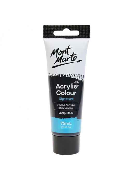 Mont Marte Signature Acrylic Paint 75ml — Lamp Black
