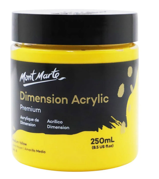 Medium Yellow Dimension Acrylic 250ml