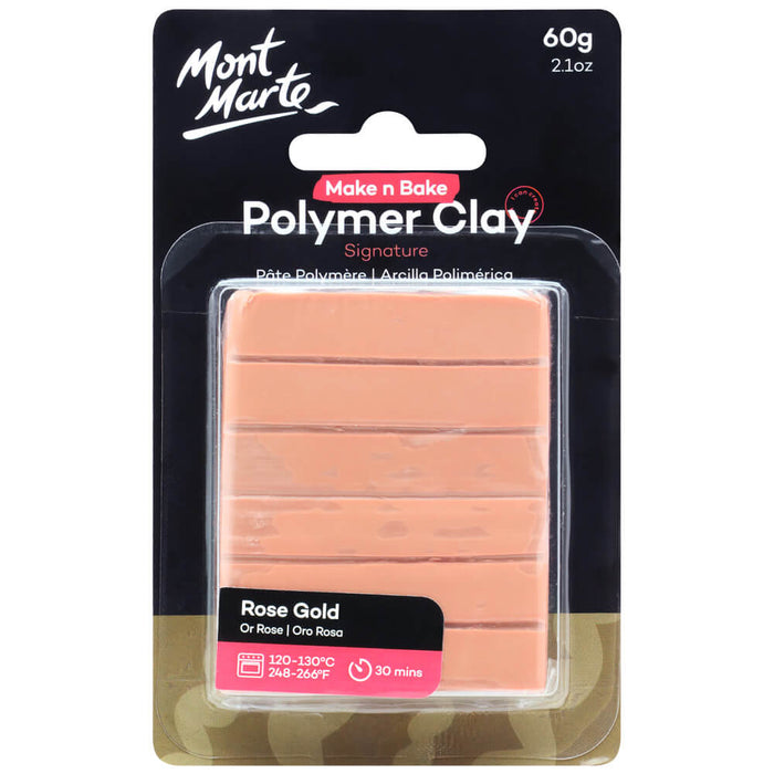 Rose Gold Polymer Clay 60g