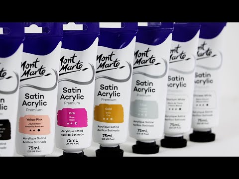 Silver Premium Satin Acrylic Paint 75ml tube