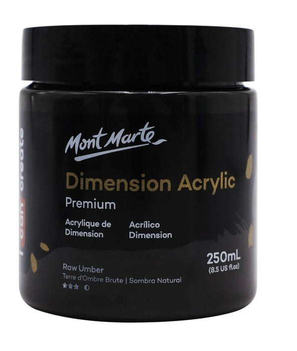 Raw Umber Dimension Acrylic 250ml
