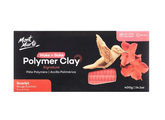 Scarlet Polymer Clay 400g