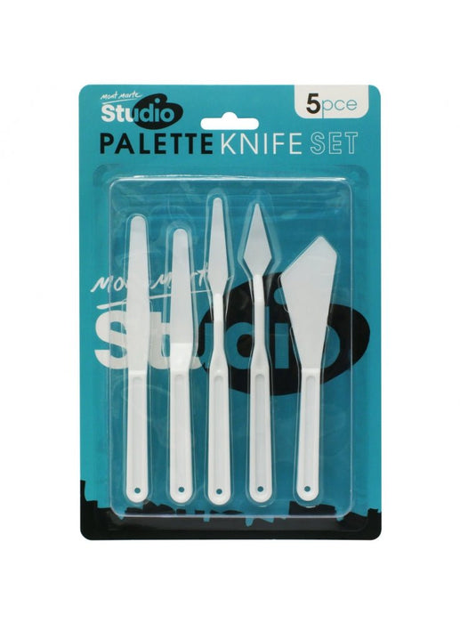 Air-Dry Mini Vase Kit: plastic palette knife set 5pc for shaping