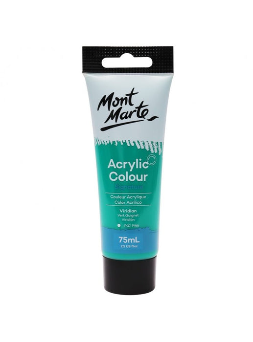 Mont Marte Signature Acrylic Paint 75ml — Viridian