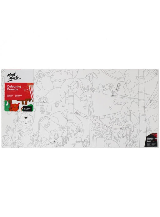 Mont Marte Colouring Canvas 30x60cm Cartoon