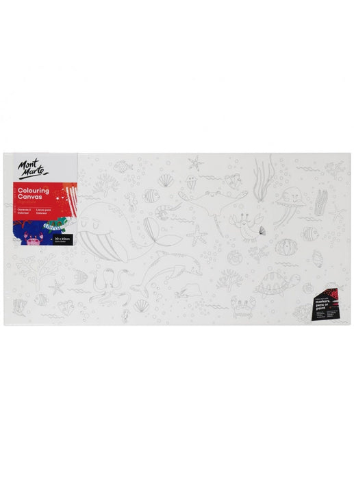 Mont Marte Colouring Canvas 30x60cm Cartoon