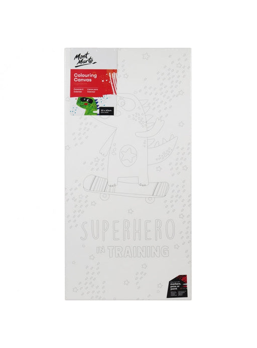 Mont Marte Colouring Canvas 30x60cm Cartoon